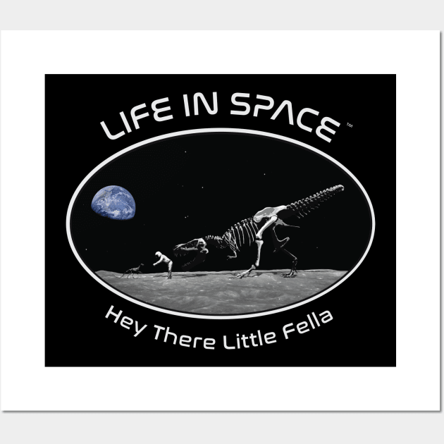 Life in Space: Hey There Little Fella Wall Art by photon_illustration